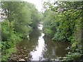 River Holme - from Footbridge off Eastgate in HD9 6QL