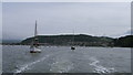 Panorama on leaving Conwy in LL31 9TY