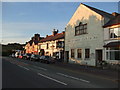Memorial Hall and Cross Keys pub Glan Conwy near sunset 21 June 2010 in LL28 5LS