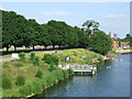 River bank at Hampton Court in KT8 9AU
