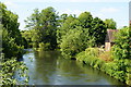 River Test From the A27, Romsey, Hampshire in SO51 8HN