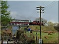 Railway bridge on height-gaining spiral loop at Dduallt in LL41 3YT