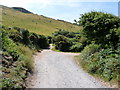 The end of Marine Drive where footpaths continue to Pickwell or Putsborough Sand in EX33 1LA
