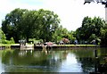 Pershore Lock on the River Avon in WR10 1AZ