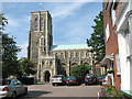 Approach to St Edmund's church, Southwold in IP18 6BE