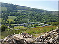 Cwm footbridge viewed from the east in NP23 7SU