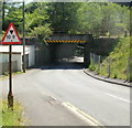 Aberbeeg railway bridge in NP13 2BP