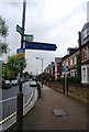 Capital Ring Sign, Balham Park Rd in SW12 8SX