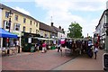 The street market in Bicester in OX26 6PX