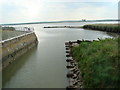 View of the Mar Dyke entering the Thames in RM19 1ZU