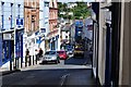 Bideford High Street near the junction with Grenville Street in EX39 5AA