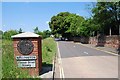 Village sign in Wallington Shore Road in PO16 0DG