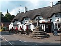The Butter Cross and"Bird in Hand" public house, Austrey in CV9 3EQ