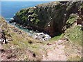 The path down from Burgh Island to Little Island in TQ7 4BG