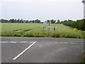 Road junction in Grunty Fen, Cambs in CB6 3QE