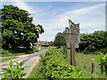 The Village Sign at Shernborne, Norfolk in PE31 6RY