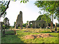 The ruins of St Margaret's church in West Raynham in NR21 7HH