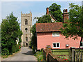 St Mary's church viewed from Church Lane, Ufford in IP13 6EF