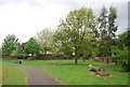 Path through Alexandra Recreation Ground in SE26 5DL