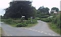 Road junction by Clannaborough Farm in EX20 2QE