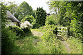 Footbridge & ford across River Ebble, Stockbridge Cottage, Coombe Bissett in SP5 4LR