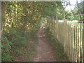 Footpath towards Penshurst in TN11 8DJ
