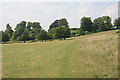 Footpath along slope of Homington Down, Coombe Bissett in SP5 4LR