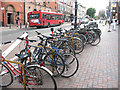 Cycle stands outside Clapham Junction station in SW11 5UZ