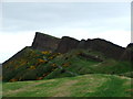 Salisbury Crags from Queen's Drive in EH16 5BJ