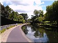 Footbridge to Regent's Park, viewed from the canal towpath in NW8 7PT