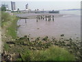 River Thames at Erith at low tide in DA8 1SD