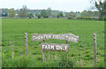 2010 : Sign at the entrance to Chewton Field Farm in BA3 4BA