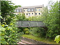 Old railway footbridge  at Morningside Station in EH10 6DZ