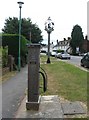 Rolvenden village pump and village sign in TN17 4NB