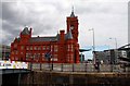 The Pierhead in Cardiff Bay in CF10 4LW