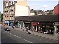 Shops at the north end of Byres Road in G12 9EN