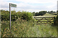 Footpath leading to Ruswick Manor farm in DL8 5NL