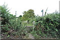 Stile and public footpath, Sedbury Lane in NP16 7EH
