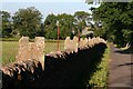 Stone fence at Pitscandly in DD8 3NZ