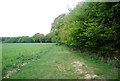 Sussex Ouse Valley Way along the edge of Wapsbourne Wood in RH17 7NW
