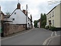Lympstone: Church Road looking West in EX8 5HW