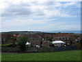 View to sea over Harras Park, Whitehaven in CA28 6JU
