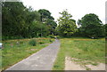 Footpath across Tunbridge Wells Common in TN4 8AX