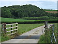 Farm entrance, Knott Oak, near Kingstone in TA19 0JA