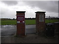Entrance to Playing Fields in LA3 1JN