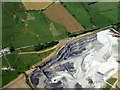 Opencast mine at Skares from the air in KA18 2RF