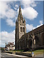 Tower and spire of All Saints in Ryde in PO33 3AG