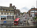 Yiewsley from the railway overbridge, West Drayton station in UB7 7BT