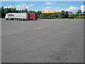 Lorry park at Tibshelf Services in DE55 5NU
