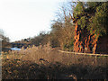 Farndon Bridge and Sandstone Cliff in CH3 6RQ